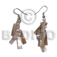 Blue - Anika Fabart Phool Kali Shell Earrings main image 1