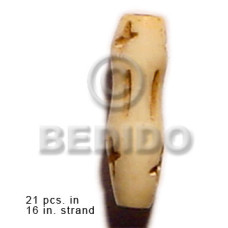 Natural bone tube groove