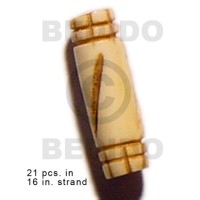 Natural bone tube groove