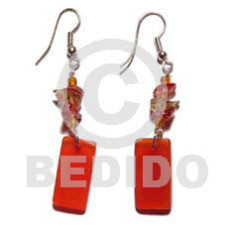 Dangling rectangular horn crystal