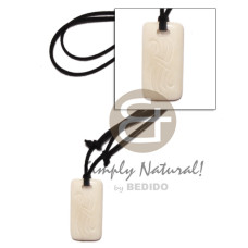 40mmx55mm white bone tag on