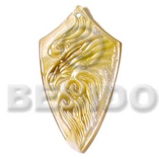 Mop shield carving 45mm