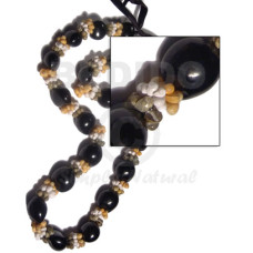 22 pcs. black kukui nuts
