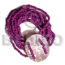10 layers elastic 2-3mm violet