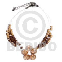Floating 2-3mm coco pokalet. natural