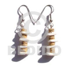 Dangling 7-8mm coco tiger heishe