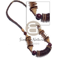 15mm natural brown natural white flat