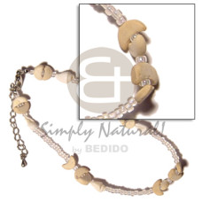 Clear glass beads coco
