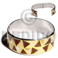 Laminated inlaid crazy cut coco