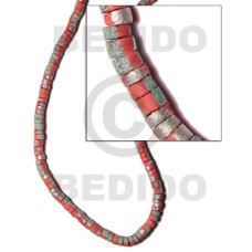 4-5mm coco heishe light orange