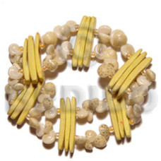 Yellow coco stick white