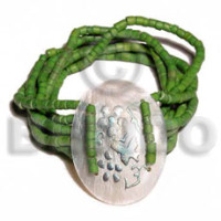 5 layer elastic 2-3mm green