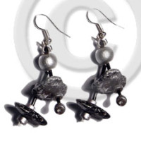 Dangling double row black coco