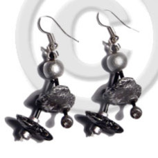 Dangling double row black coco