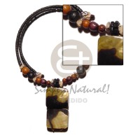 Black 2-3mm coco heishe wire