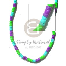 4-5mm coco pokalet lavender neon green aqua