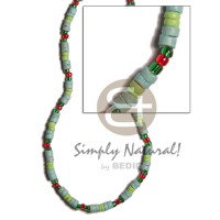 4-5mm aqua green coco heishe