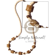 2-3mm coco heishe bleached