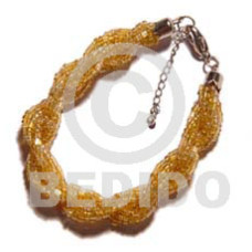 12 rows yellow gold twisted