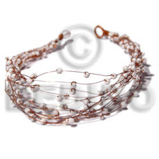 8 rows copper wire cuff