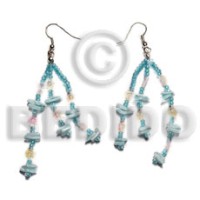 Dangling white rose multicolored