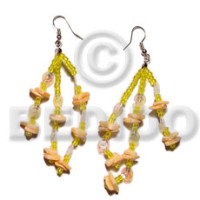 Dangling white rose multicolored