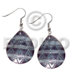 Dangling 35mmx30mm teardrop kabibe shell