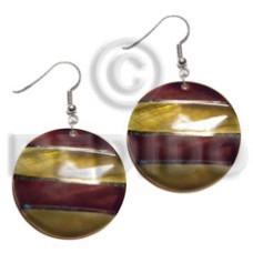 Dangling handpainted and colored round