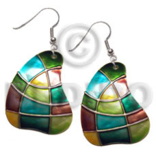 Dangling handpainted and colored round