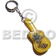 60mmx25mm yellow resin guitar