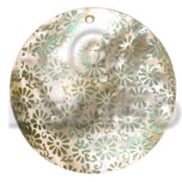 Round 40mm hammershell handpainted