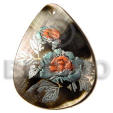 40mm teardrop blacklip tiger