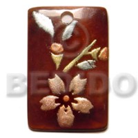 Rectangular 40mm black tab