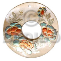 Round 50mm kabibe shell donut