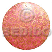 Round 40mm pink hammershell
