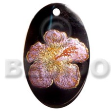 Oval 30mm blacktab handpainted Oval 30mm blacktab handpainted