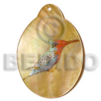 Oval mop 45mm handpainted