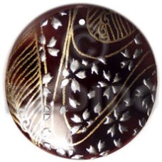 Round 40mm blacktab handpainted Round 40mm blacktab handpainted