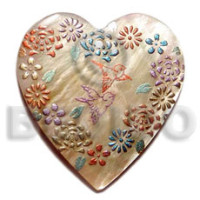 Heart 45mm mop handpainted