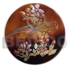 Round 40mm blacktab handpainted