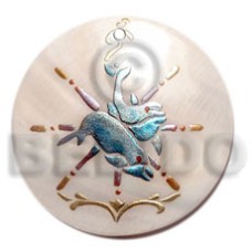 Round 50mm kabibe shell