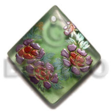 58mmmm diamond transparent green resin