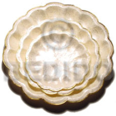 Capiz cake stand brass