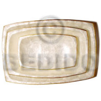 Rectangular capiz plate 3 pc.