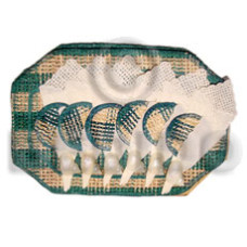 Abaca placemats matching coasters