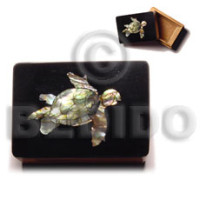 Wooden jewelry box black