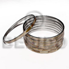 Laminated brownlip in 5mm stainless