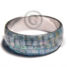Aqua blue kabibe shell