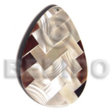 Teardrop 55mmx38mm flat resin