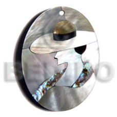 50mmx38mm oval pendant elegant hat